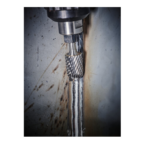PFERD Hartmetall Hochleistungsfrässtift STEEL Walzenrund WRC Ø 16x25 mm Schaft-Ø 6 mm für Stahl