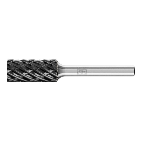 PFERD Hartmetall Hochleistungsfrässtift STEEL Zylinder ZYA Ø 12x25 mm Schaft-Ø 6 mm HICOAT für Stahl