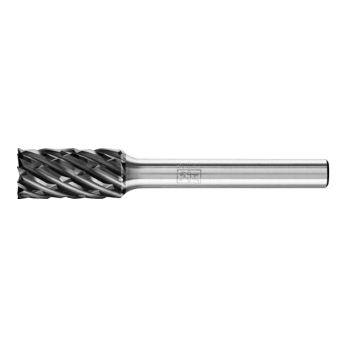 PFERD Hartmetall Hochleistungsfrässtift STEEL Zylinder ZYAS stirn Ø 10x20mm Schaft-Ø 6mm HICOAT Stahl