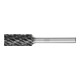 PFERD Hartmetall Hochleistungsfrässtift STEEL Zylinder ZYAS stirn Ø 12x25mm Schaft-Ø 6mm HICOAT Stahl-1