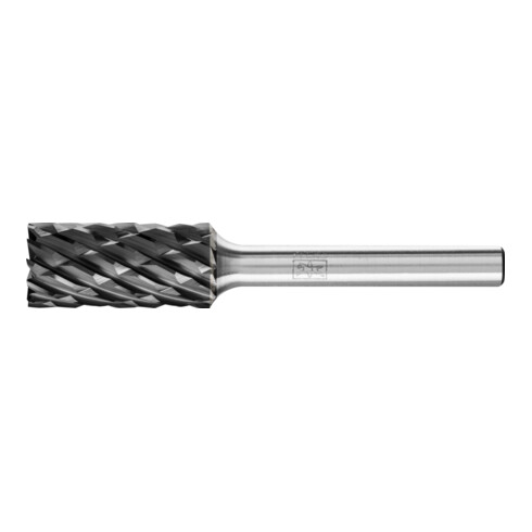 PFERD Hartmetall Hochleistungsfrässtift STEEL Zylinder ZYAS stirn Ø 12x25mm Schaft-Ø 6mm HICOAT Stahl
