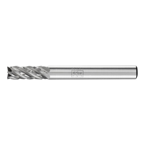 PFERD Hartmetall Hochleistungsfrässtift STEEL Zylinder ZYAS stirnverzahnt Ø 06x16mm Schaft-Ø 6mm Stahl