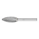 PFERD Hartmetall Hochleistungsfrässtift TOUGH Flamme B Ø 12x30mm Schaft-Ø 6 mm schlagfest-1