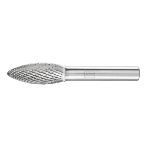 PFERD Hartmetall Hochleistungsfrässtift TOUGH Flamme B Ø 12x30mm Schaft-Ø 8 mm schlagfest