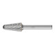 PFERD Hartmetall Hochleistungsfrässtift TOUGH Rundbogen KEL Ø 12x25 mm Schaft-Ø 6 mm schlagfest-1
