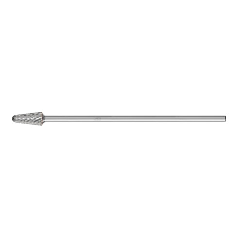 PFERD Hartmetall Hochleistungsfrässtift TOUGH Rundbogen KEL Ø 12x25 mm Schaft-Ø 6x150mm schlagfest