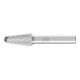 PFERD Hartmetall Hochleistungsfrässtift TOUGH Rundbogen KEL Ø 12x25 mm Schaft-Ø 8 mm schlagfest-1