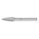 PFERD Hartmetall Hochleistungsfrässtift TOUGH Rundbogen RBF Ø 08x20mm Schaft-Ø 6 mm schlagfest-1
