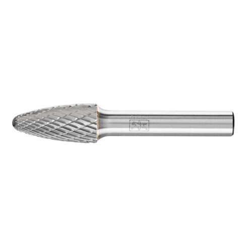 PFERD Hartmetall Hochleistungsfrässtift TOUGH Rundbogen RBF Ø 12x25 mm Schaft-Ø 8 mm schlagfest