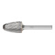 PFERD Hartmetall Hochleistungsfrässtift TOUGH Rundbogen RBF Ø 16x25 mm Schaft-Ø 6 mm schlagfest-1