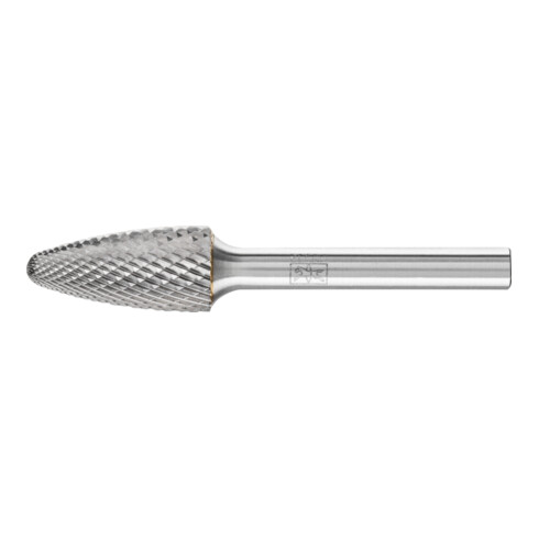 PFERD Hartmetall Hochleistungsfrässtift TOUGH-S Rundbogen RBF Ø 12x25 mm Schaft-Ø 6 mm schlagfest