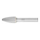 PFERD Hartmetall Hochleistungsfrässtift TOUGH-S Rundbogen RBF Ø 12x25 mm Schaft-Ø 8 mm schlagfest-1