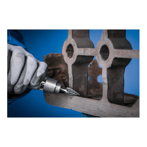 PFERD Hartmetall Hochleistungsfrässtift TOUGH Spitzbogen SPG Ø 12x25 mm Schaft-Ø 8 mm schlagfest