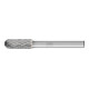 PFERD Hartmetall Hochleistungsfrässtift TOUGH Walzenrund WRC Ø 08x20mm Schaft-Ø 6 mm schlagfest-1