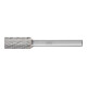 PFERD Hartmetall Hochleistungsfrässtift TOUGH Zylinder ZYA Ø 10x20mm Schaft-Ø 6 mm schlagfest-1