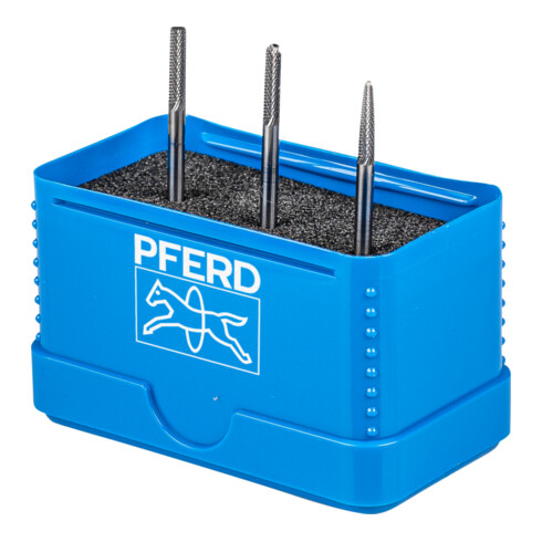 PFERD Hartmetall Hochleistungskleinfrässtift Set MICRO 3-tlg. Ø 3mm Schaft-Ø 3mm Feinbearbeitung