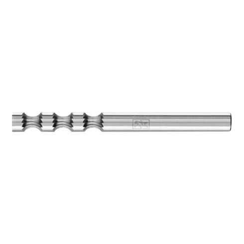 PFERD Hartmetall Radiusfrässtift R Ø 06x25 mm Schaft-Ø 6 mm SP Kantenbearbeitung