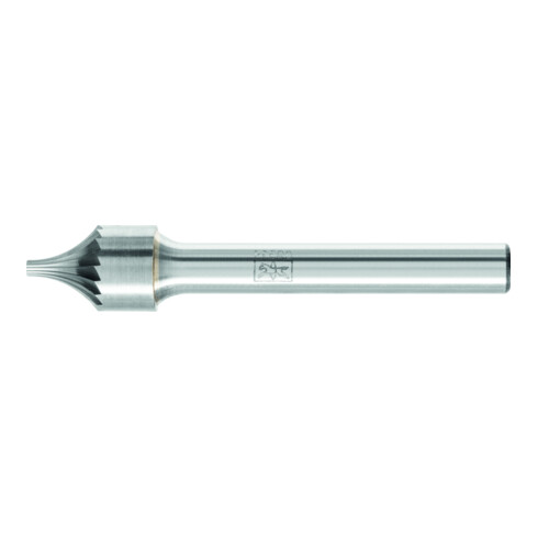 PFERD Hartmetall Verrundungsfrässtift V Ø 10x15 mm Schaft-Ø 6 mm Z3 universal mittel