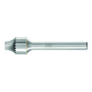 PFERD Hartmetall Verrundungsfrässtift V Ø 12x15 mm Schaft-Ø 6 mm Z3 universal mittel