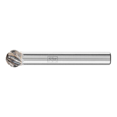 PFERD Hartmetall Hochleistungsfrässtift STEEL Kugel KUD Ø 08x07 mm Schaft-Ø 6 mm für Stahl