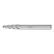 PFERD Hartmetall Hochleistungsfrässtift STEEL Rundbogen RBF Ø 06x18 mm Schaft-Ø 6 mm für Stahl