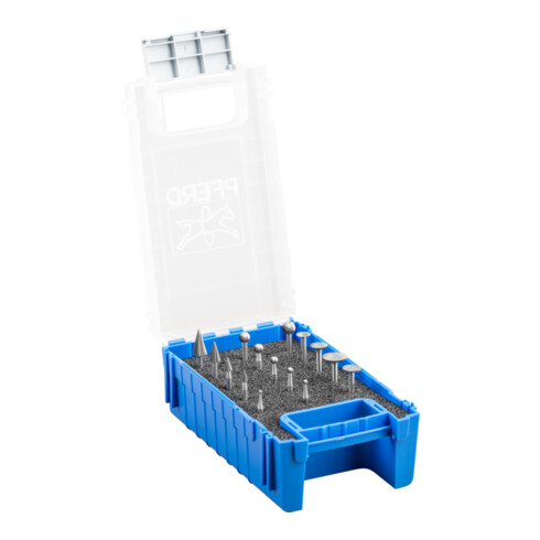 PFERD HSS Feinfrässtift Set 84 15-tlg. Spezialzahnung Schaft-Ø 3 mm universal mittel fein