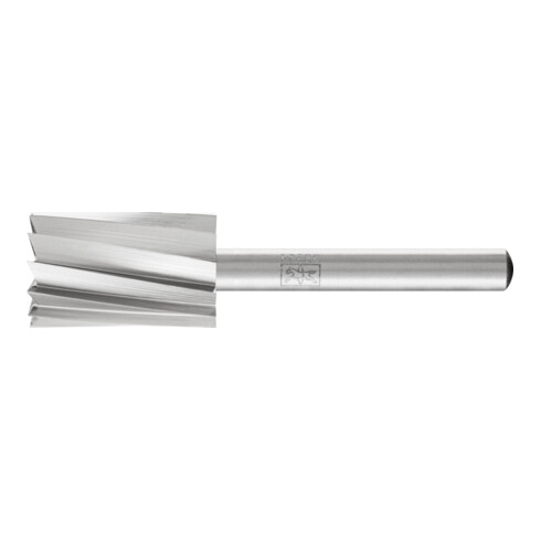 PFERD HSS Frässtift ALU Zylinderform mit Stirnverzahnung A-ST Ø 16x25 mm Schaft-Ø 6 mm Alu/NE