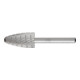 PFERD HSS Frässtift Baumform H Ø 16x30mm Schaft-Ø 6 mm Z 3 universal mittel fein Spanbrecher-1