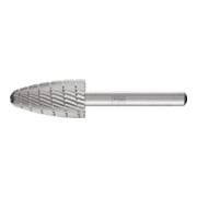 PFERD HSS Frässtift Baumform H Ø 16x30mm Schaft-Ø 6 mm Z 3 universal mittel fein Spanbrecher