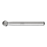 PFERD HSS Frässtift Kugelform F Ø 08x07 mm Schaft-Ø 6 mm Z 3 universal mittel fein Spanbrecher
