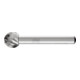 PFERD HSS Frässtift Kugelform F Ø 12x10mm Schaft-Ø 6 mm Z 1 universal grob-1