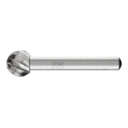 PFERD HSS Frässtift Kugelform F Ø 12x10mm Schaft-Ø 6 mm Z 1 universal grob
