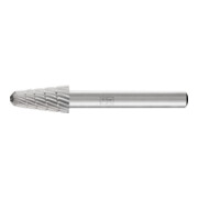 PFERD HSS Frässtift Rundkegelform L Ø 10x20mm Schaft-Ø 6 mm Z 3 universal mittel fein Spanbrecher