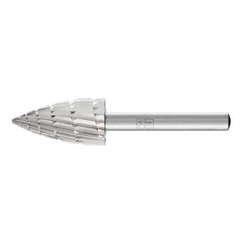 PFERD HSS Frässtift Spitzbogenform K Ø 16x30mm Schaft-Ø 6 mm Z 2 universal mittel Spanbrecher