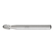 PFERD HSS Frässtift Tropfenform O Ø 06x10mm Schaft-Ø 6 mm Z 3 universal mittel fein Spanbrecher