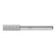 PFERD HSS Frässtift Zylinderform stirn A-ST Ø 08x20mm Schaft-Ø 6mm Z 3 universal mittel fein Spanbrecher-1