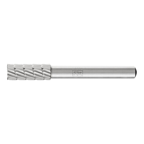 PFERD HSS Frässtift Zylinderform stirn A-ST Ø 08x20mm Schaft-Ø 6mm Z 3 universal mittel fein Spanbrecher