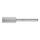 PFERD HSS Frässtift Zylinderform stirn A-ST Ø 12x25mm Schaft-Ø 6mm Z 3 universal mittel fein Spanbrecher-1