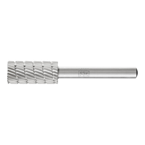 PFERD HSS Frässtift Zylinderform stirn A-ST Ø 12x25mm Schaft-Ø 6mm Z 3 universal mittel fein Spanbrecher