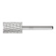 PFERD HSS Frässtift Zylinderform stirn A-ST Ø 16x25mm Schaft-Ø 6mm Z 2 universal mittel Spanbrecher-1