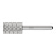 PFERD HSS Frässtift Zylinderform stirn A-ST Ø 16x25mm Schaft-Ø 6mm Z 3 universal mittel fein Spanbrecher-1