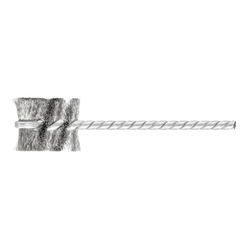 PFERD Innenbürste IBU Ø22x25 mm Schaft-Ø3,8 mm Stahl-Draht-Ø0,12
