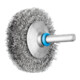 PFERD INOX-TOTAL Kegelbürste ungezopft KBUIT Ø50x10mm Schaft-Ø6 mm Edelstahl-Draht-Ø0,20-1