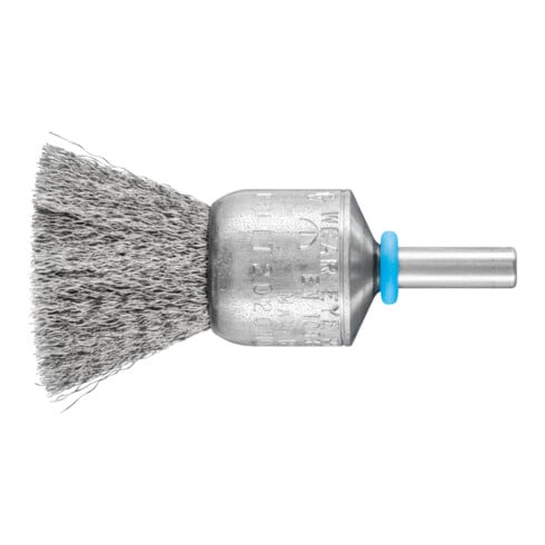 PFERD INOX-TOTAL Pinselbürste ungezopft PBUIT Ø20mm Schaft-Ø6 mm Edelstahl-Draht-Ø0,15