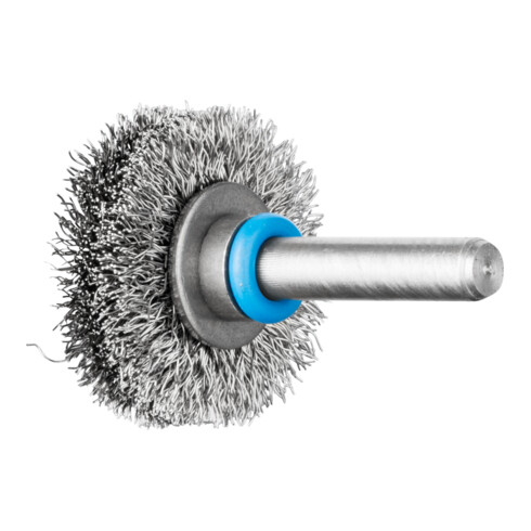 PFERD INOX-TOTAL Rundbürste ungezopft RBUIT Ø30x6 mm Schaft-Ø6 mm Edelstahl-Draht-Ø0,20