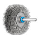 PFERD INOX-TOTAL Rundbürste ungezopft RBUIT Ø50x15 mm Schaft-Ø6 mm Edelstahl-Draht-Ø0,20-1