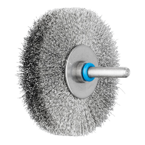 PFERD INOX-TOTAL Rundbürste ungezopft RBUIT Ø70x15 mm Schaft-Ø6 mm Edelstahl-Draht-Ø0,15