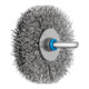 PFERD INOX-TOTAL Rundbürste ungezopft RBUIT Ø70x15 mm Schaft-Ø6 mm Edelstahl-Draht-Ø0,30-1
