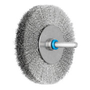 PFERD INOX-TOTAL Rundbürste ungezopft RBUIT Ø80x15 mm Schaft-Ø6 mm Edelstahl-Draht-Ø0,15