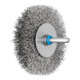 PFERD INOX-TOTAL Rundbürste ungezopft RBUIT Ø80x15 mm Schaft-Ø6 mm Edelstahl-Draht-Ø0,30-1